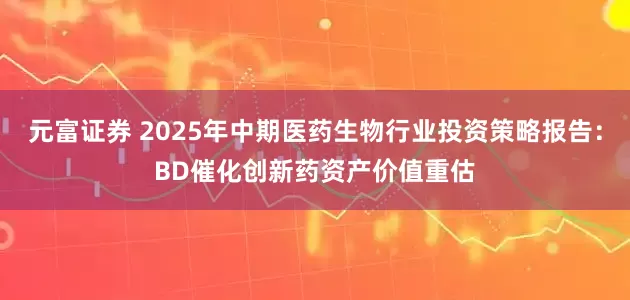 元富证券 2025年中期医药生物行业投资策略报告：BD催化创新药资产价值重估